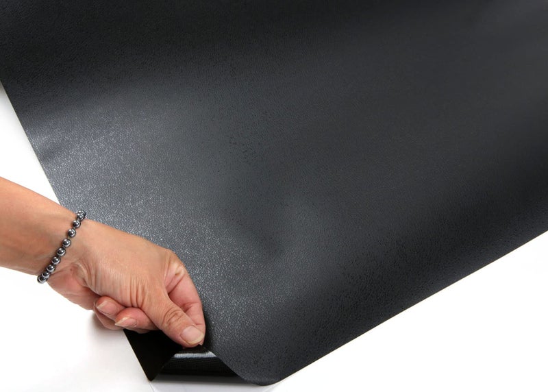 ROSEROSA Peel and Stick PVC Faux Leather Self-Adhesive Wallpaper Covering Counter Top Shelf Liner LW414 (2.00 Feet X 6.56 Feet) - Image 4